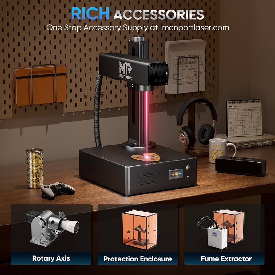 Amazon.com: Monport 60W Fiber Laser Engraver with Lightburn
